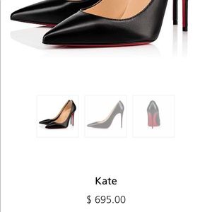 Christian Louboutin Kate 100 black leather pump